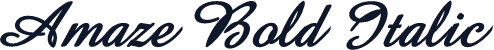 Amaze Bold Italic