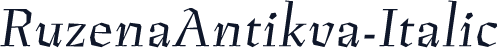 RuzenaAntikva-Italic