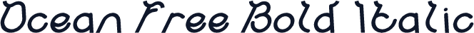 Ocean Free Bold Italic