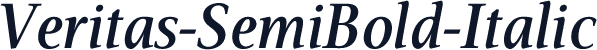 Veritas-SemiBold-Italic
