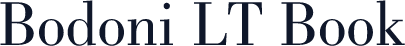 Bodoni LT Book