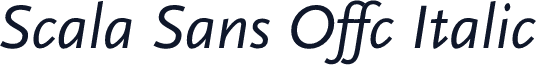 Scala Sans Offc Italic
