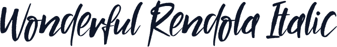 Wonderful Rendola Italic