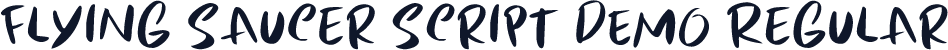 Flying Saucer Script DEMO Regular