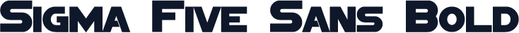 Sigma Five Sans Bold