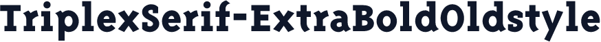 TriplexSerif-ExtraBoldOldstyle