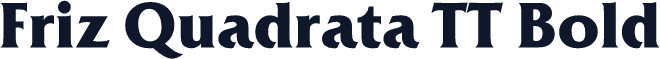 Friz Quadrata TT Bold