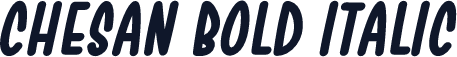 Chesan Bold Italic