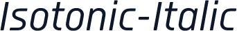 Isotonic-Italic