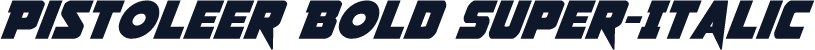 Pistoleer Bold Super-Italic