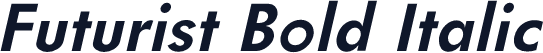 Futurist Bold Italic