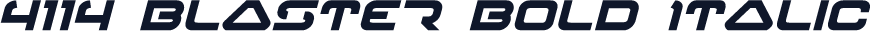 4114 Blaster Bold Italic