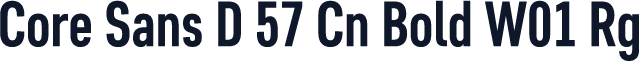 Core Sans D 57 Cn Bold W01 Rg