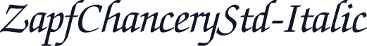 ZapfChanceryStd-Italic
