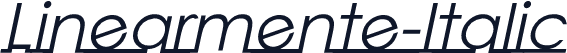 Linearmente-Italic