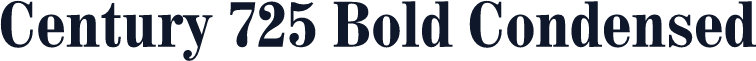 Century 725 Bold Condensed