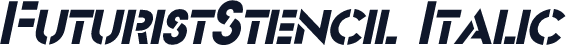 FuturistStencil Italic