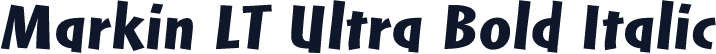 Markin LT Ultra Bold Italic