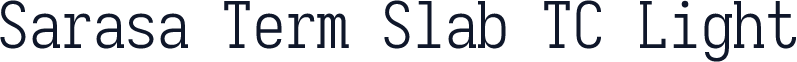 Sarasa Term Slab TC Light