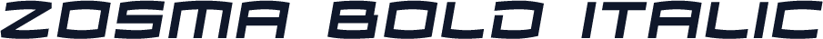 Zosma Bold Italic