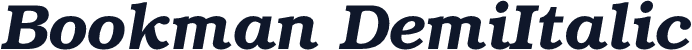 Bookman DemiItalic