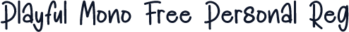 Playful Mono Free Personal Reg