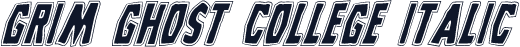 Grim Ghost College Italic