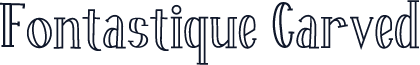 Fontastique Carved