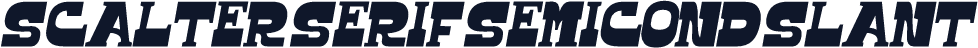 Scalter Serif SemiCond Slant
