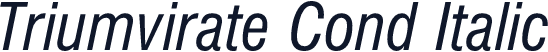 Triumvirate Cond Italic