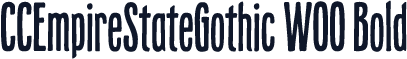 CCEmpireStateGothic W00 Bold