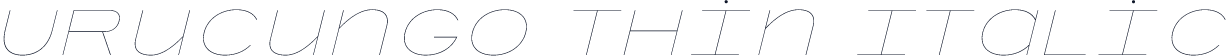 Urucungo Thin Italic