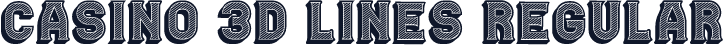 Casino 3D Lines Regular