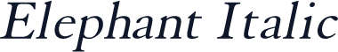 Elephant Italic