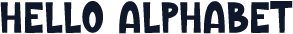 Hello Alphabet