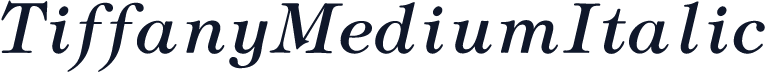 TiffanyMediumItalic