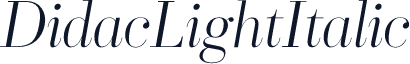 DidacLightItalic