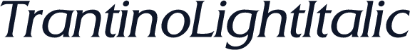 TrantinoLightItalic