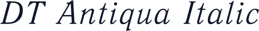 DT Antiqua Italic