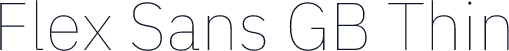 Flex Sans GB Thin