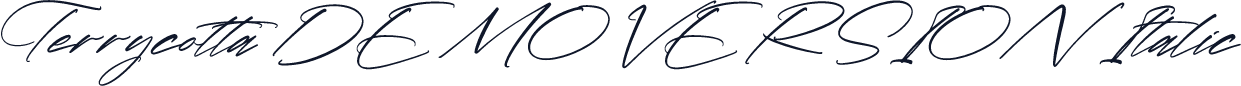 Terrycotta DEMO VERSION Italic