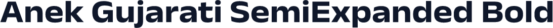 Anek Gujarati SemiExpanded Bold