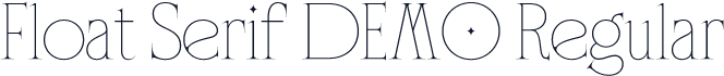 Float Serif DEMO Regular
