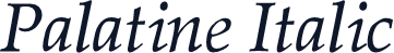 Palatine Italic