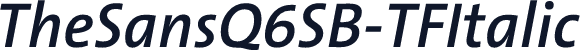 TheSansQ6SB-TFItalic