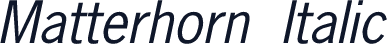 Matterhorn Italic