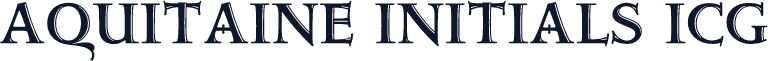 Aquitaine Initials ICG