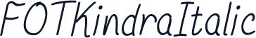 FOTKindraItalic