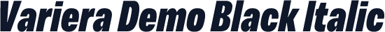 Variera Demo Black Italic