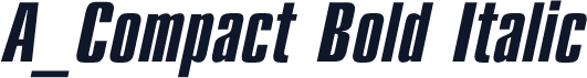 A_Compact Bold Italic